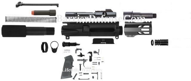 U-Build AR-15 4" 45acp Complete Pistol Kit Glock/Colt SMG AR15 45 ACP-img-0