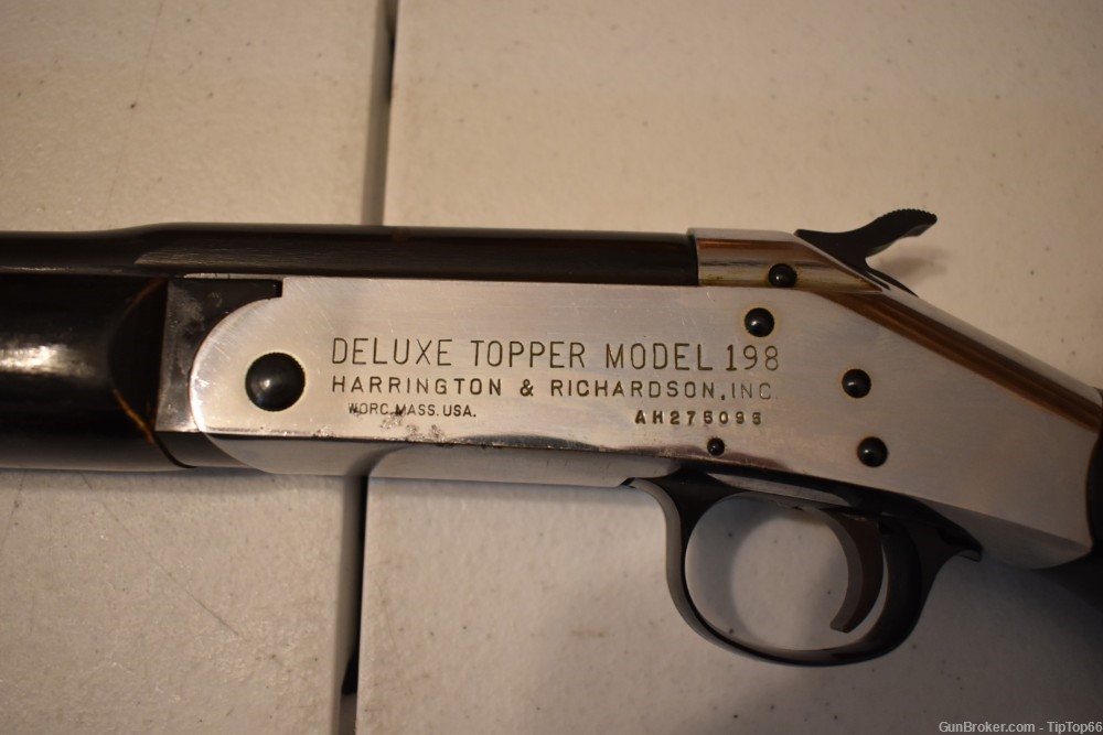 H&R Deluxe Topper Model 198 28" full choke barrel .410 with 3" chamber. -img-11