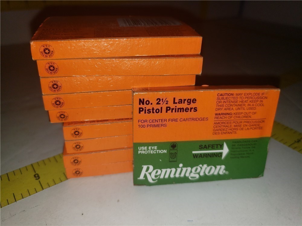 700ct Remington 2 1/2 Large Pistol Primers - FAST FREE SHIPPING Y2+-img-0