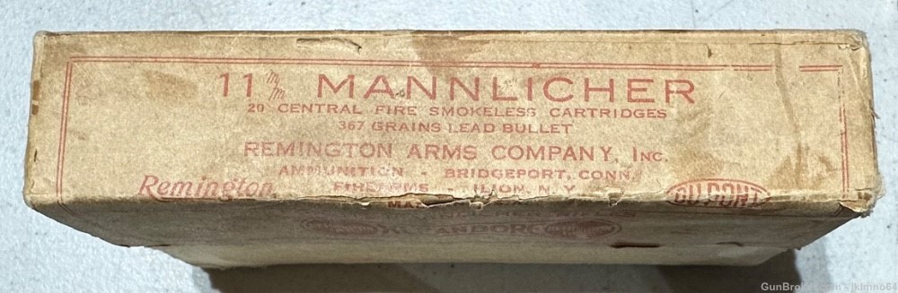 20 rounds of Remington 11mm Mannlicher brass cased ammo-img-6