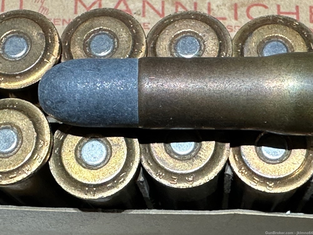 20 rounds of Remington 11mm Mannlicher brass cased ammo-img-5