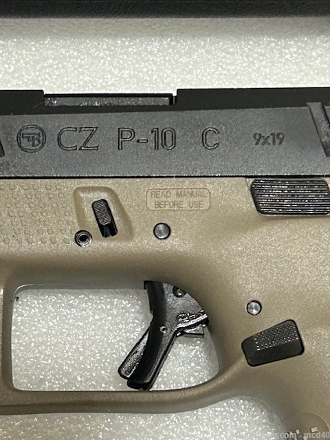 CZ P-10-C 9mm P10-C Compact P-10C NIB 2-Tone NS FDE like Glock and FN 509-C-img-1