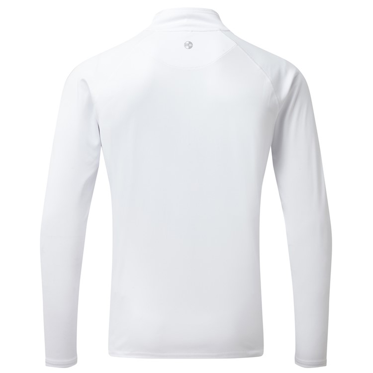 GILL Men's UV Tec Lightweight Long Sleeve Zip Tee, Color: White, Size: M-img-2
