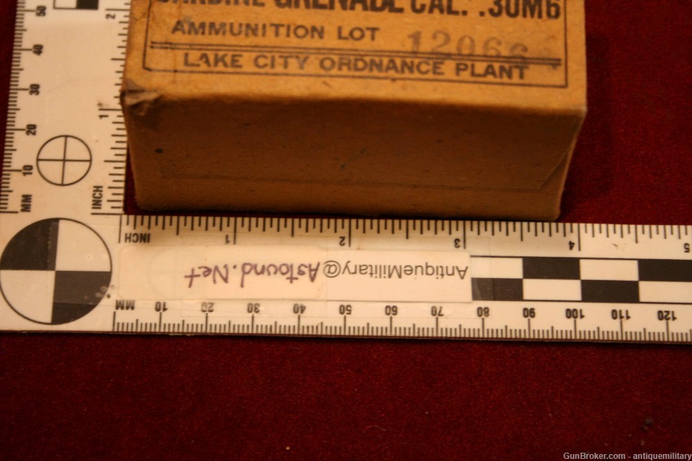 US M1 Carbine Grenade Cartridges - NOS Box of 50 - WW2 Lake City-img-4