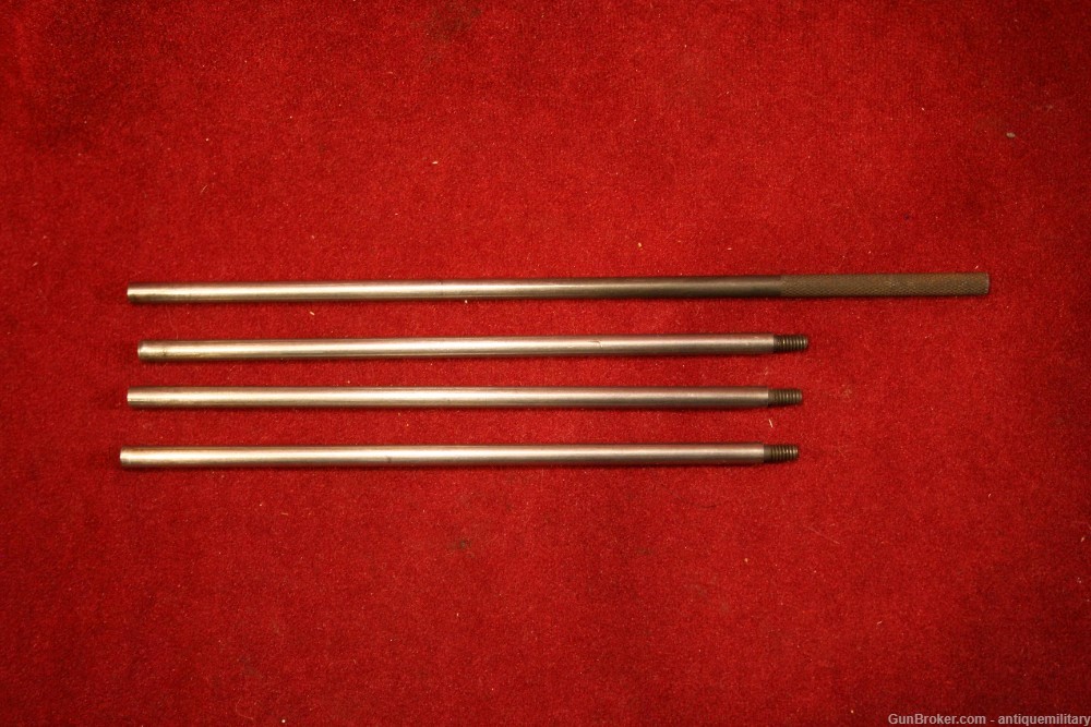 Cleaning Rod - 4 Piece Steel - Checkered Handle-img-0