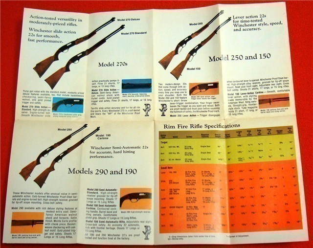 Orig Winchester Model 52 300 270 250 290 190 Flyer-img-3