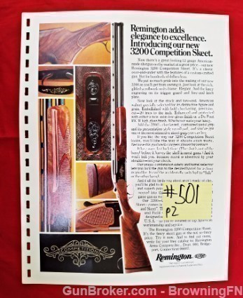 Remington Model 3200 Skeet Catalog Intro Flyer-img-0