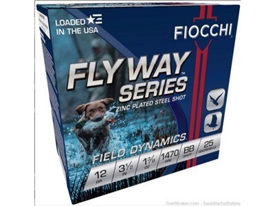 Fiocchi Flyway Steel 12ga. 3.5? 1470fps. 1-3/8oz. #bb – 25 Rounds