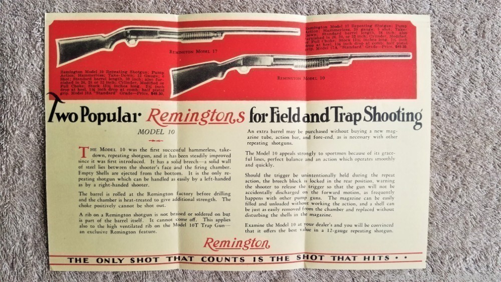 Orig Remington Pump Action Take-Down Shotguns Flyer-img-1