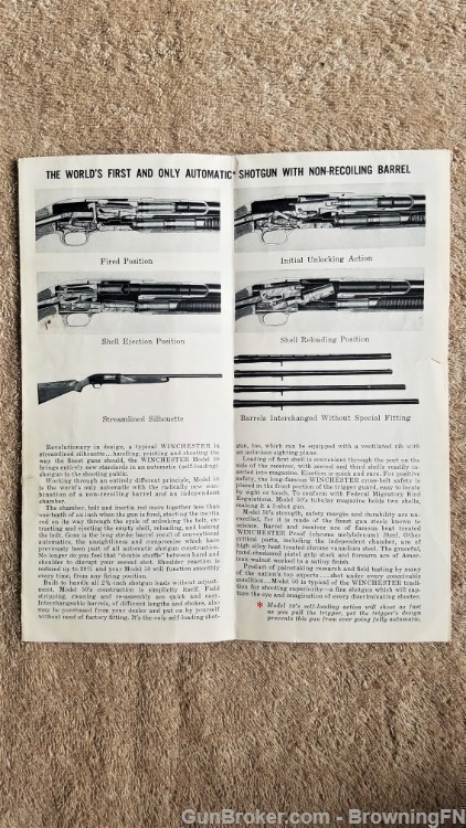 Orig Winchester Model 50 Owners Instruction Manual-img-1