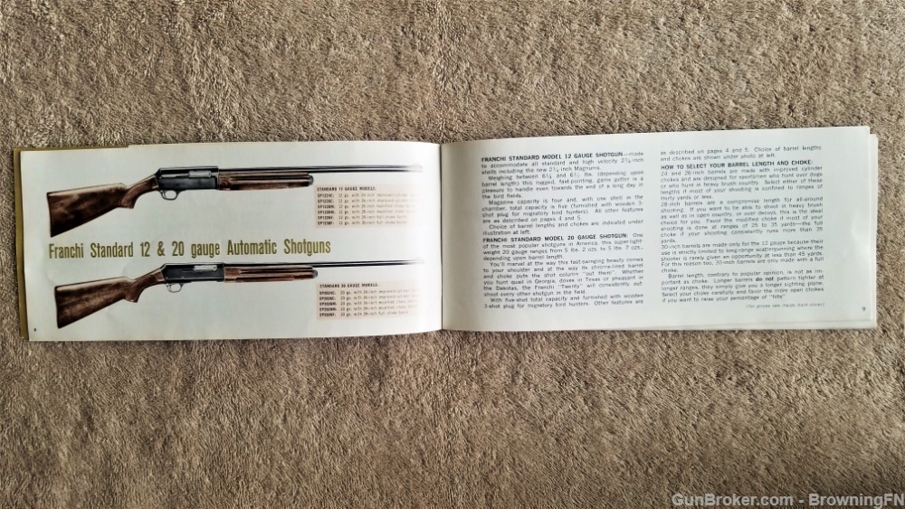 Orig Stoeger Franchi Shotguns Catalog-img-1