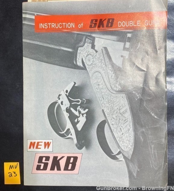 Original SKB Double Guns Owners Manual O/U SxS-img-0
