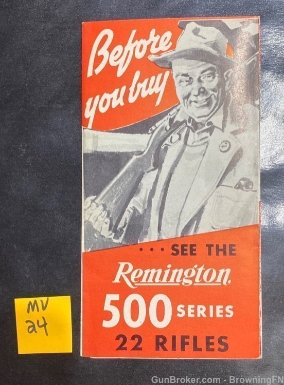 Original Remington 500 Series .22 Rifles Intro Flyer-img-0