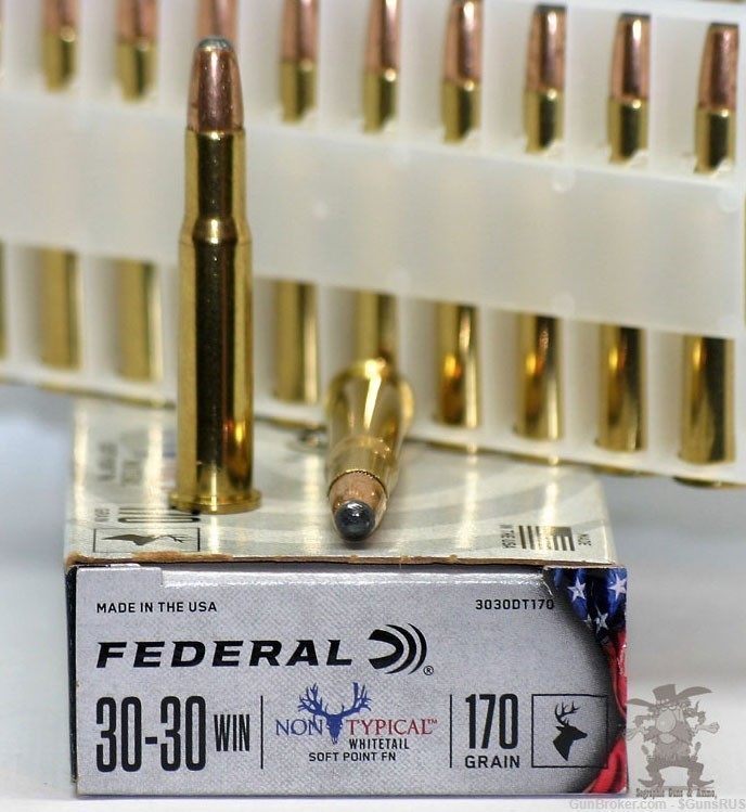 30-30 Federal 170 Grain 30-30 Win NON-TYPICAL 20 Rounds-img-2