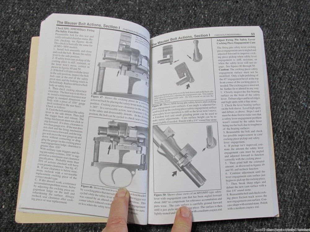 THE MAUSER BOLT ACTIONS M91 THROUGH M98 A SHOP MANUAL REFERENCE BOOK-img-10