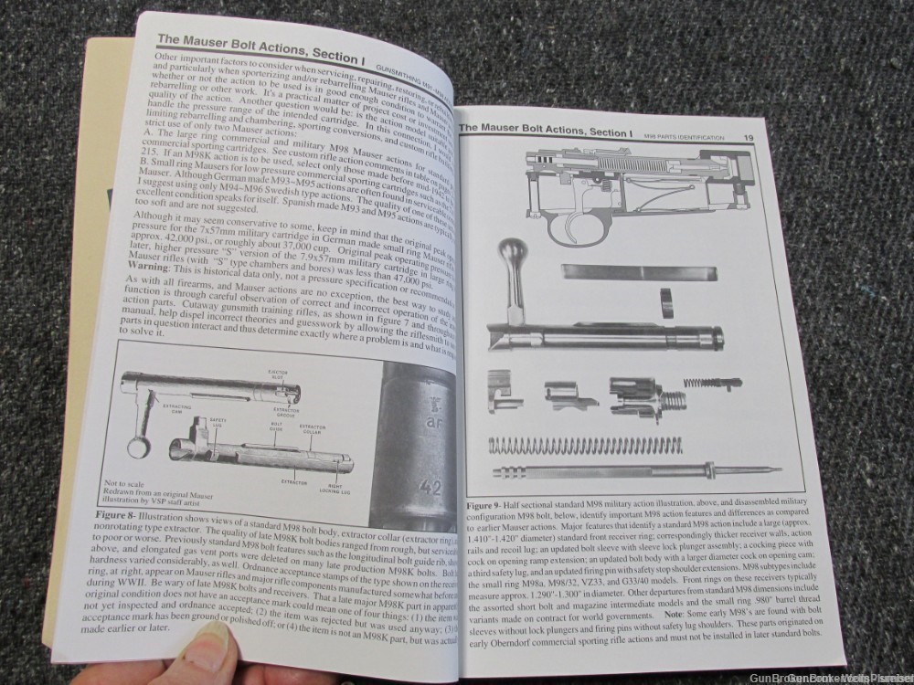 THE MAUSER BOLT ACTIONS M91 THROUGH M98 A SHOP MANUAL REFERENCE BOOK-img-7