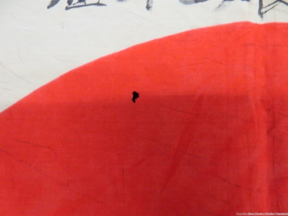 JAPANESE WWII HINOMARU MEATBALL FLAG WITH SIGNED KANJI CHARACTERS PRE-1945-img-9