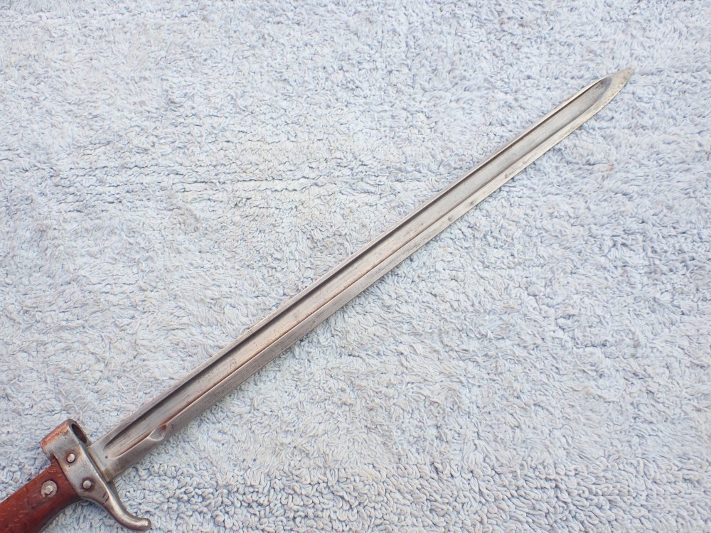 FRENCH WWI MLE 1892 BERTHIER BAYONET WITH ORIGINAL SCABBARD-img-18