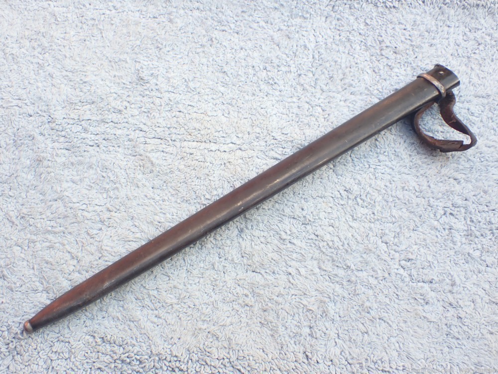 FRENCH WWI MLE 1892 BERTHIER BAYONET WITH ORIGINAL SCABBARD-img-25