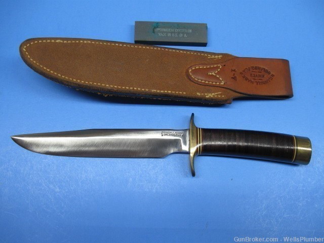 US VIETNAM RANDALL MODEL 1 FIGHTING KNIFE WITH ORIGINAL SCABBARD (MINT)-img-1