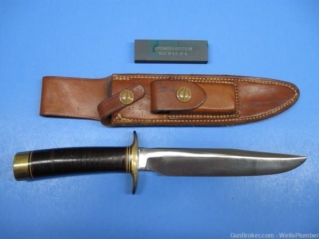 US VIETNAM RANDALL MODEL 1 FIGHTING KNIFE WITH ORIGINAL SCABBARD (MINT)-img-0