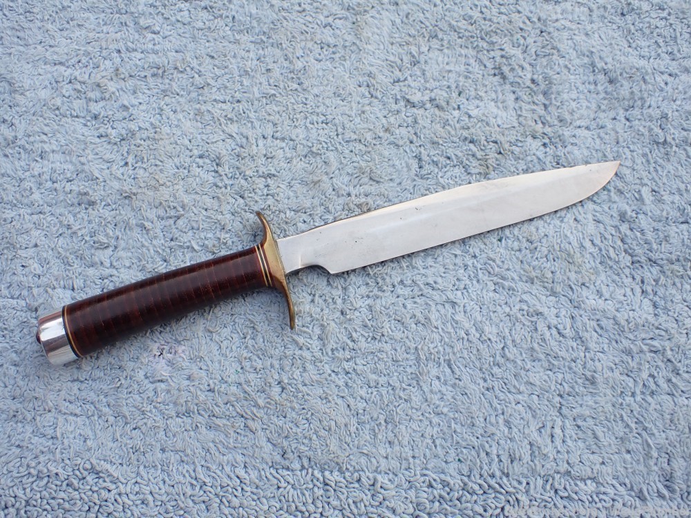 EARLY VIETNAM RANDALL MODEL 1 FIGHTING KNIFE WITH ORIGINAL SCABBARD-img-12