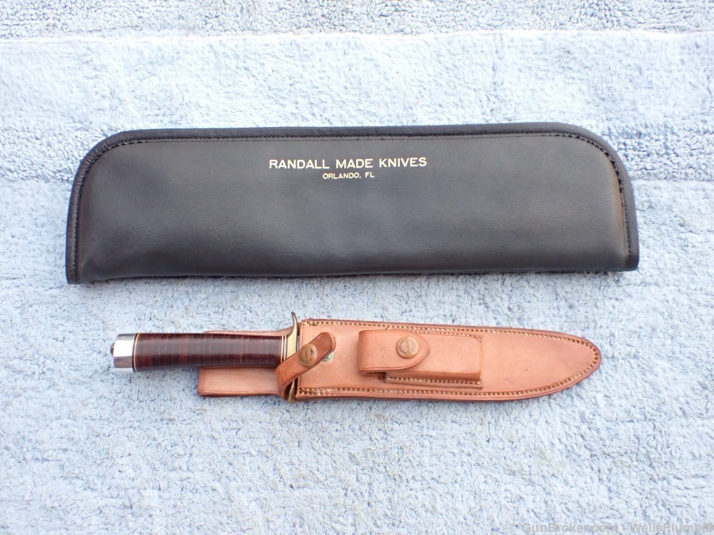 EARLY VIETNAM RANDALL MODEL 1 FIGHTING KNIFE WITH ORIGINAL SCABBARD-img-6