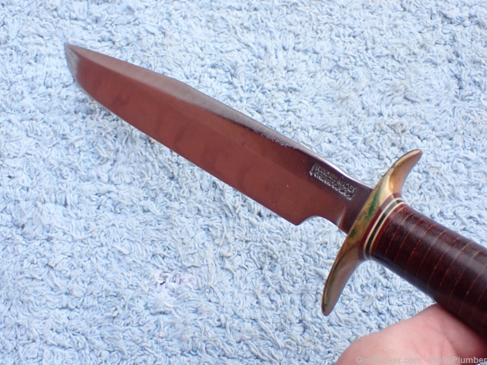 EARLY VIETNAM RANDALL MODEL 1 FIGHTING KNIFE WITH ORIGINAL SCABBARD-img-30