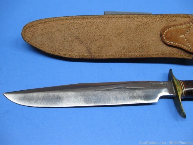EARLY VIETNAM RANDALL MODEL 1 FIGHTING KNIFE WITH ORIGINAL SCABBARD-img-5