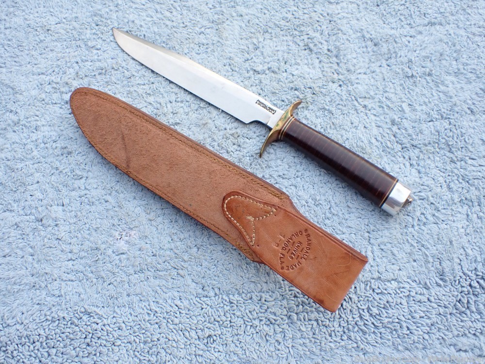 EARLY VIETNAM RANDALL MODEL 1 FIGHTING KNIFE WITH ORIGINAL SCABBARD-img-11