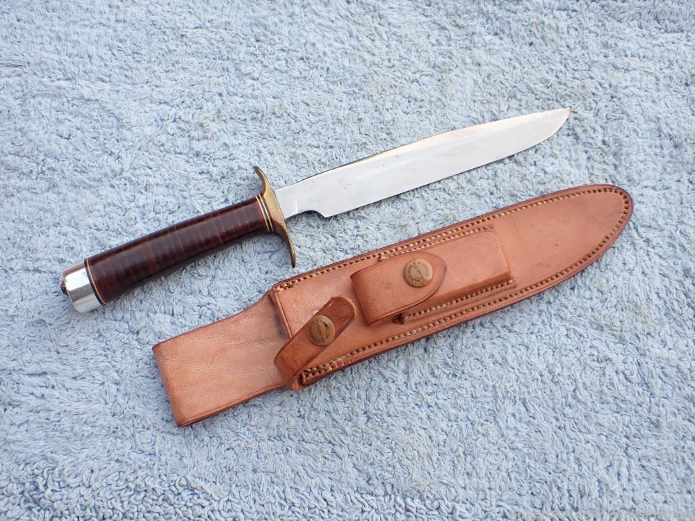 EARLY VIETNAM RANDALL MODEL 1 FIGHTING KNIFE WITH ORIGINAL SCABBARD-img-10