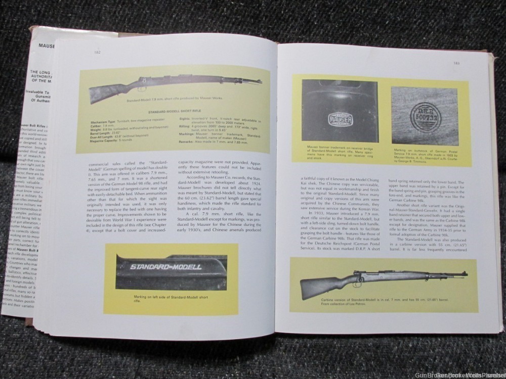 MAUSER BOLT RIFLES THIRD EDITION HARDCOVER BOOK BY LUDWIG OLSON-img-13