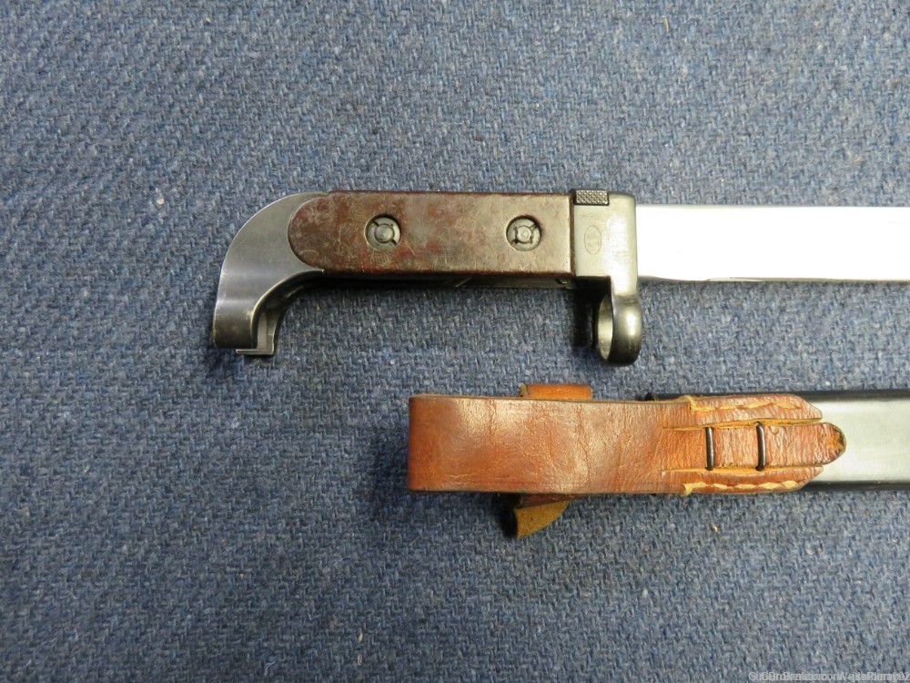 POLISH AK-47 FIRST MODEL BAYONET WITH SCABBARD OVAL 11 DATED 1958 -img-5