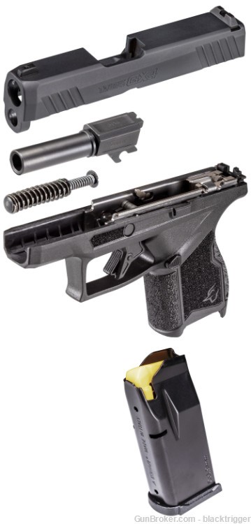 Taurus 1GX4M931 GX4 Micro-Compact 9mm 11+1 3.06" Black Slide Frame Grips   -img-2