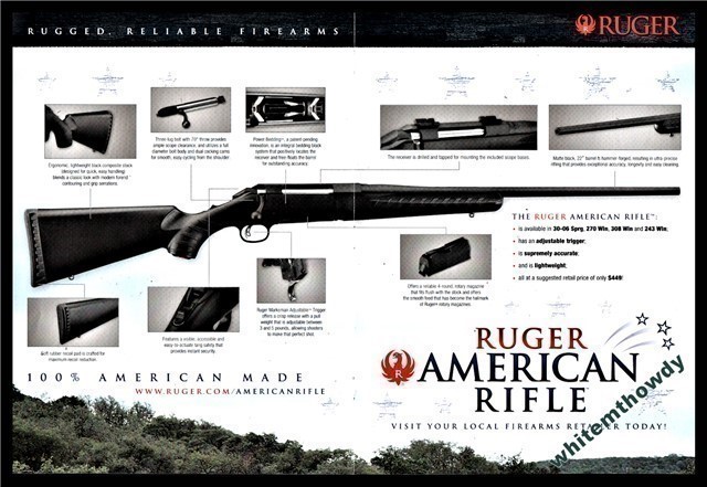 2012 RUGER American Rifle Centerfold 2-side AD-img-0