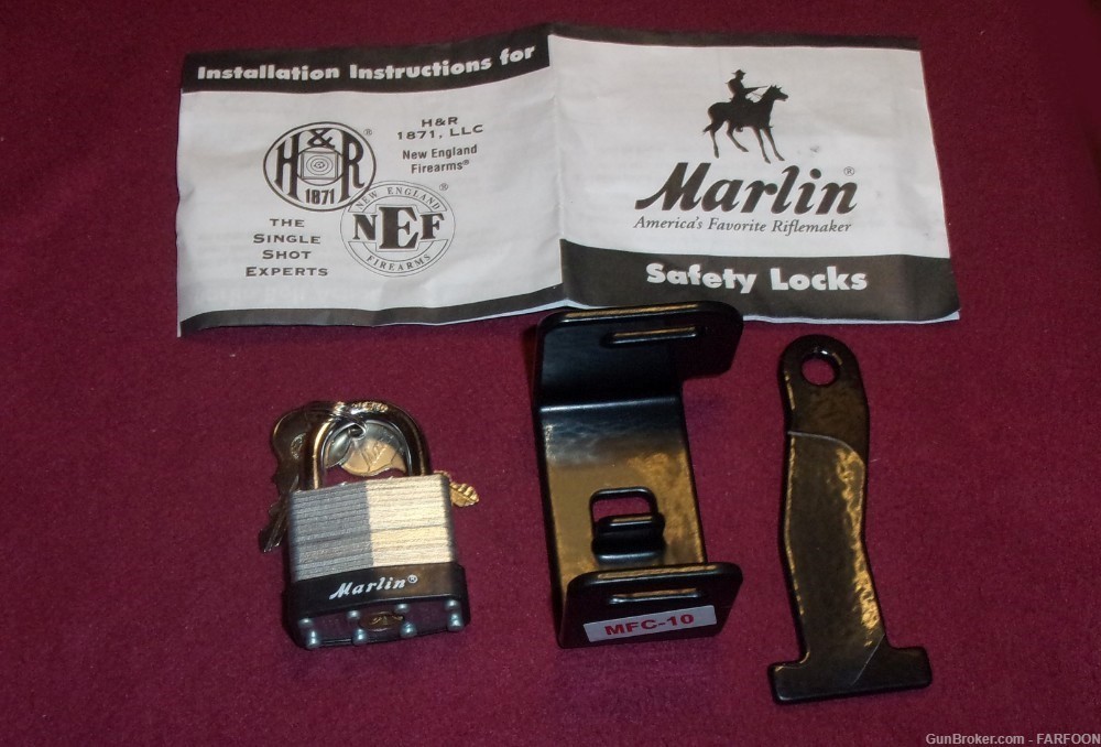 MARLIN, H&R, NEF SAFETY LOCK & INSTRUCTIONS-img-0