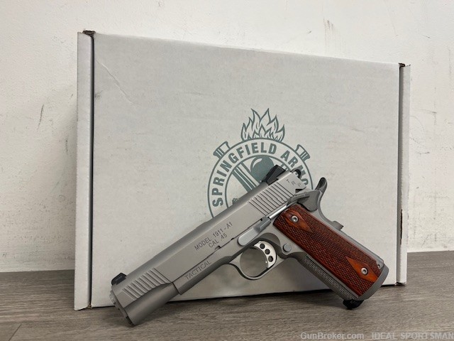SPRINGFIELD 1911 TRP 45 ACP STAINLESS STEEL PC9107LCA18 TACTICAL BRAND NEW-img-0