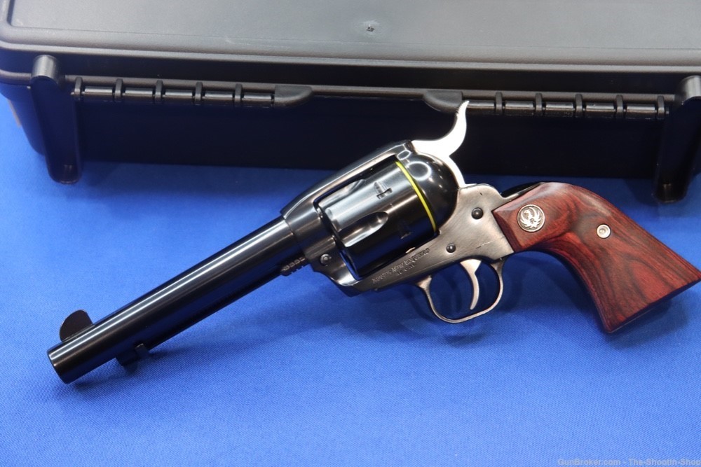 Ruger Vaquero Single Action Revolver 45 COLT 5.5" Blued 45LC 5101 Wood Grip-img-1