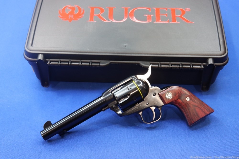 Ruger Vaquero Single Action Revolver 45 COLT 5.5" Blued 45LC 5101 Wood Grip-img-0