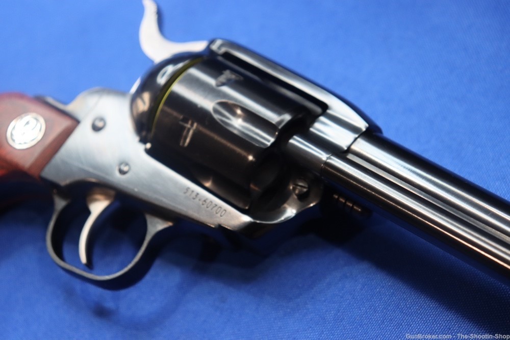 Ruger Vaquero Single Action Revolver 45 COLT 5.5" Blued 45LC 5101 Wood Grip-img-10