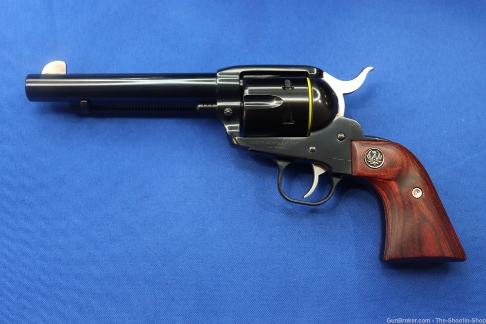 Ruger Vaquero Single Action Revolver 45 COLT 5.5" Blued 45LC 5101 Wood Grip-img-2