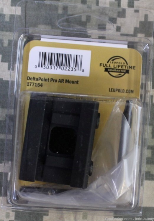 NEW Leupold 177154 DeltaPoint Pro AR Mount Matte Black Finish Made in USA!-img-1