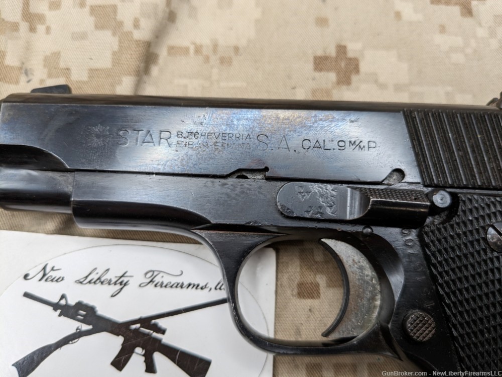 Star Model BM 9MM SAO Pistol, USED 1-8rd Mag Import & CSP Marked Good Condi-img-4