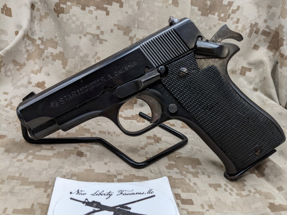 Star Model BM 9MM SAO Pistol, USED 1-8rd Mag Import & CSP Marked Good Condi-img-1