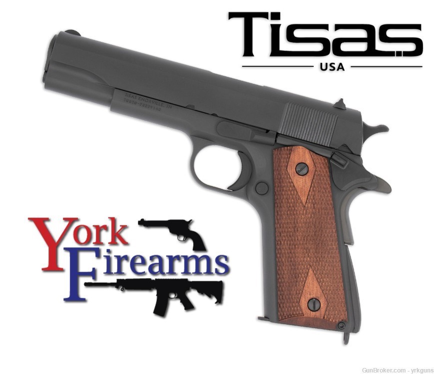 Tisas 1911 ASF Armed Services Family US Army 45ACP 5" Handgun NEW 10100539-img-0