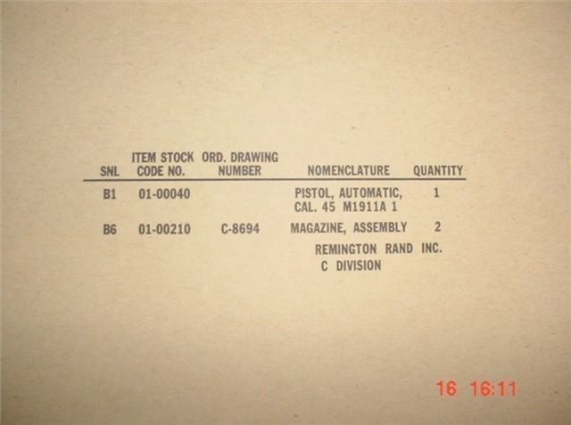 Remington Rand WWII 1911A1 Kraft Shipping&Storage-img-0