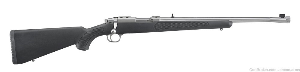 Ruger 77-Series 77/44 Bolt Action Black .44 Mag 18.5" Stainless 4 Rds 7417-img-1
