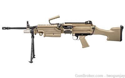 NEW-FN FNH M249S M249 SAW 5.56/.223 Belt-Fed FDE Rifle ! 46-100170-img-0