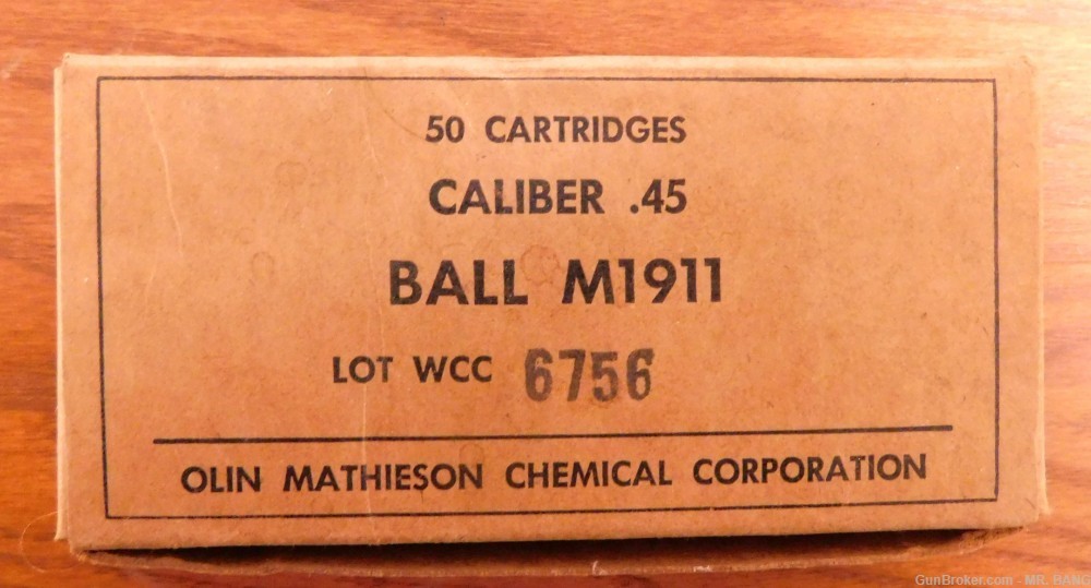 OLIN MATHIESON CHEMICAL CORP. 45 ACP BALL-img-1