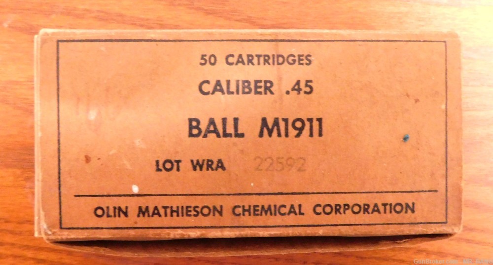 OLIN MATHIESON CHEMICAL CORP. 45 ACP BALL-img-2
